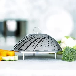 Edelstahl Dampfgarer Einstellbar Dünsteinsatz (16cm-25cm) Dämpfeinsatz Für Kochtöpfe -Küchendiscounter b297f7103235041c609a4402d812ba39