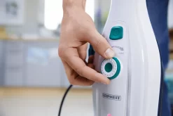 Leifheit Dampfreiniger CleanTenso Inkl. 2er Set Ersatz-Wischbezüge -Küchendiscounter b2ab0ec17f164a6f817ac699f33c1288