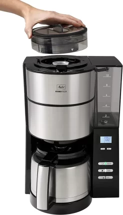 Melitta Aroma Fresh Therm - Kaffeemaschine - Edelstahl/schwarz -Küchendiscounter b5533123a1713d917b60e1023e919bc2