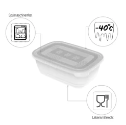 ROTHO Set Gefrierdosen 2 X 1.9 L FREEZE, Farbe:Transparent -Küchendiscounter b6156a39dca8f4e83af455d661ff9e0c