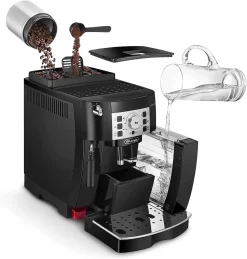 De'Longhi DeLonghi ECAM 22.110B MagnificaS Kaffeevollautomat Schwarz -Küchendiscounter b890febd0ae60c22993ed19b1c6f34f7