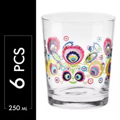 KROSNO Folk Bunt Wassergläser, 6er-Set, 250 Ml 11 KROSNO Folk Bunt Wassergläser, 6er-Set, 250 Ml -Küchendiscounter b9153430f9e9125f1ca46973b96a0491