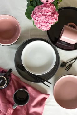 Mäser 931961 Kombiservice Alenia Für 4 Personen, Steinzeug, Schwarz (1 Set, 16-teilig) -Küchendiscounter bcaf294f281e167598be697a3eb87c7b