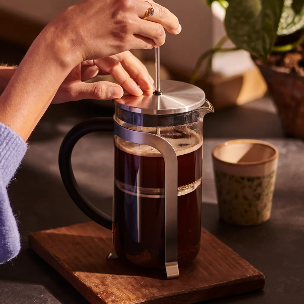 Tchibo Siebstempelkanne, French Press, Edelstahlsieb, Borosilikatglas, 800ml, Silber 4 Tchibo Siebstempelkanne, French Press, Edelstahlsieb, Borosilikatglas, 800ml, Silber – Bild 4