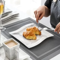 MALACASA, Serie Flora, 36 Tlg. Marmor Porzellan Kaffeeservice Geschirrset Mit 12 Kuchenteller, 12 Tasse 220ml, 12 Untertasse Für 12 Personen -Küchendiscounter be9e15e16d55a52d6dd10e6a2489ddb1