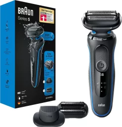 Braun Series 5s Rasierer Herren, Elektrorasierer Mit 3 Flexiblen Klingen, Präzisionstrimmer