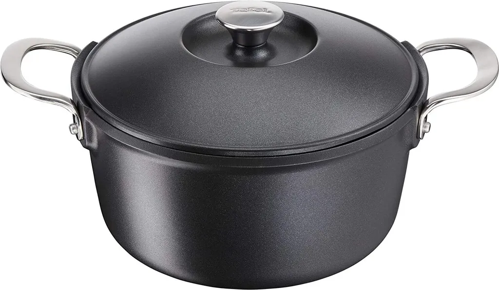 Tefal E2157014 AROMA INDUKTION Schmortopf Mit Deckel Gusseisen/Alu °24cm 4,8L 1 Tefal E2157014 AROMA INDUKTION Schmortopf Mit Deckel Gusseisen/Alu °24cm 4,8L