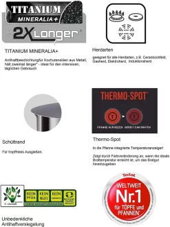 Tefal G13411 Cook Healthy Pfannenset Induktion 6 Tlg, Hohe Wokpfanne Mit Deckel 28cm, Pfanne 30 Cm + 24cm, Alle Herdarten, Spülmaschinenfest, Antihaft-beschichtet, Wok & Bratpfanne Set -Küchendiscounter c59e83dc0bd889ef12cd256d09fb8d1c