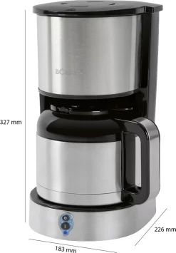 Bomann Thermo-Kaffeeautomat KA 6037 CB Edelstahl/schwarz -Küchendiscounter c81ada414708e421401e767e49014a3b