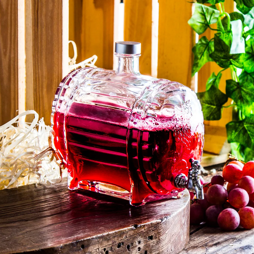 GETRÄNKESPENDER Mit Zapfhahn Für Likör Wein Fass Wasserspender Saftspender 1,5 L 2 GETRÄNKESPENDER Mit Zapfhahn Für Likör Wein Fass Wasserspender Saftspender 1,5 L – Bild 2