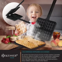 KESSER® Dutch Oven Set In Holzkiste Mit Dutch Oven Mit Viel Zubehör - Gusseisen - Bereits Eingebrannt Mit Kochtopf Grillplatte Pfanne Deckelheber Inkl. Rezeptbuch Handschuhe, Farbe:12-Teilig -Küchendiscounter cae375a6141d5557c8d3749a64199bcf