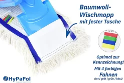 Hypafol Wischmopp-Baumwolle 40 Cm | 3 Wischmopp Bezüge -Küchendiscounter cb600bbd82e86ba7edd2cf44ea4bec4d