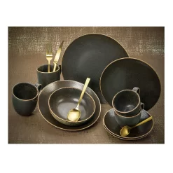 CreaTable 22409 Tafelservice Rusty Für 8 Personen, Porzellan, Braun (1 Set, 12-teilig) -Küchendiscounter cd91b9d3f9046dc0adc9fa75e27eab72