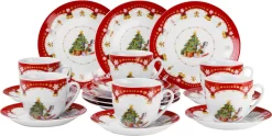Van Well 18tlg. Kaffeeservice 'Weihnachtszauber'