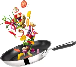 Tefal J90929 Jamie Oliver Pfannenset Induktion 4 TLG, Set Angebot, Pfanne 28 Cm + Pfanne 24 Cm, Edelstahl -Küchendiscounter cf8518bb2bfc08d2075fd84340b89484