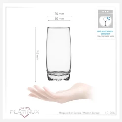 Trinkgläser Set 6 Teilig 350ml Geformter Boden Wassergläser Saftgläser -Küchendiscounter cfe9fcf661cecbaa89ce1d945c4ee4d3