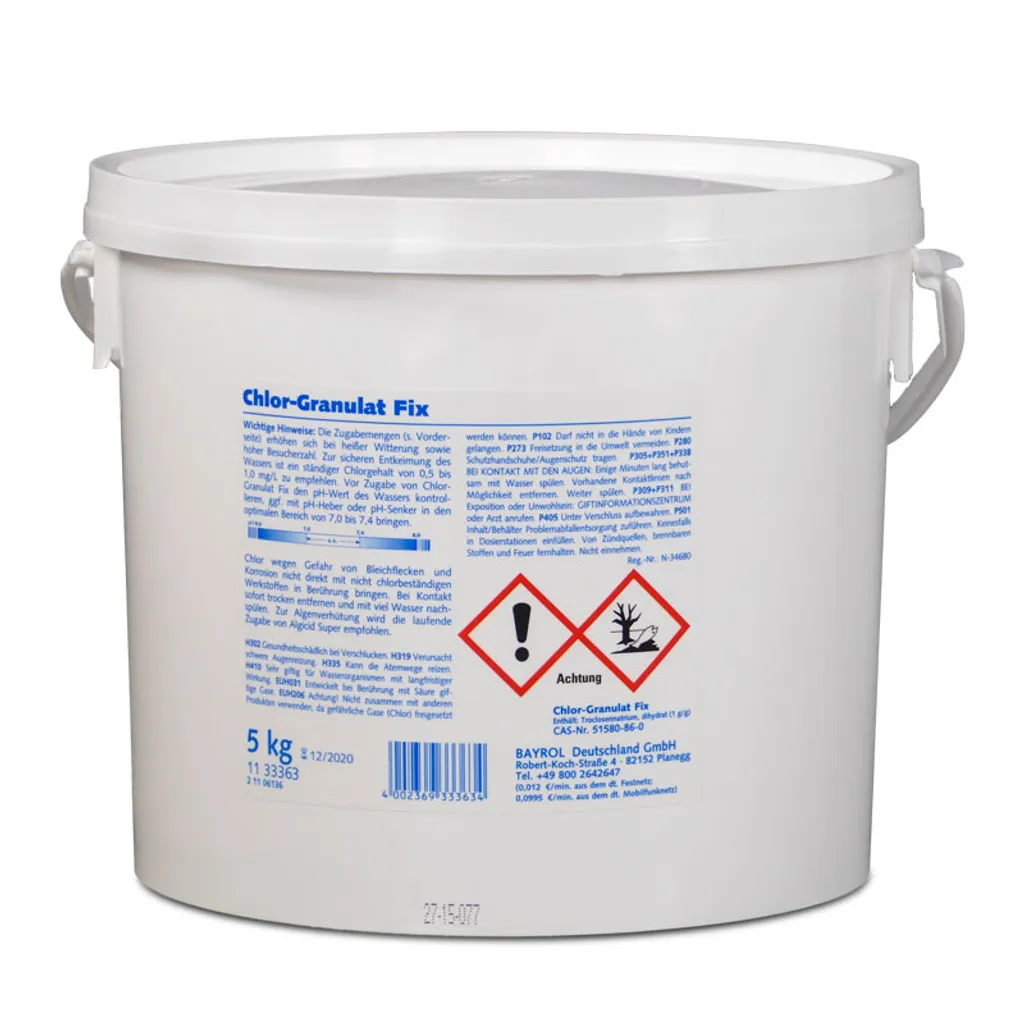 Bellaqua Chlor Granulat Fix 5 Kg 3 Bellaqua Chlor Granulat Fix 5 Kg – Bild 3