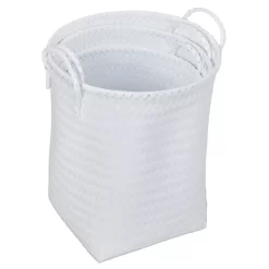 Relaxdays Wäschekorb Geflochten 3er Set -Küchendiscounter d1163a950ea21f9385ba285ba51209a9