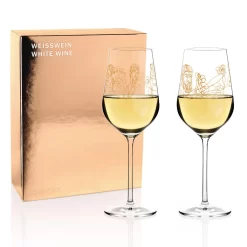 Ritzenhoff Wein-Ensemble Weißweinglas-Set Burkhard Neie, Dionysos & Ariadne / Zeus & Leto, Kristallglas, 364 Ml, 3410001 -Küchendiscounter d37b9ceb6332dc71ae13bfe00c63ac11