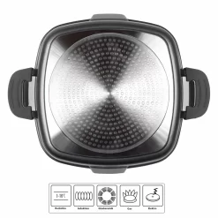 STONELINE® Smell Well Eckpfanne 24 X 24 Cm, Inkl. Glasdeckel Mit Geruchsfilter- Oder Aromafunktion -Küchendiscounter d418d620f3427d142d3fee568302e424