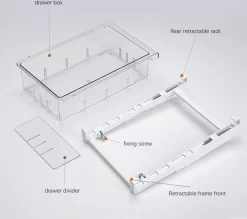 2 STK Lebensmittel Frisch Aufbewahren Kühlschrank Aufbewahrungsbox Lebensmittelbehälter Mehrzweck-Platzsparer Transparent Kühlschrank Organizer Schublade -Küchendiscounter d6446d2a88d4f435221a39d2fcf64c72