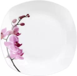 Kaffeeservice 18-tlg. Kyoto Orchidee Leicht Eckig Porzellan Für 6 Personen Weiß MitNachbildung -Küchendiscounter d6db4982b96d9517449f94cb9be88a8b