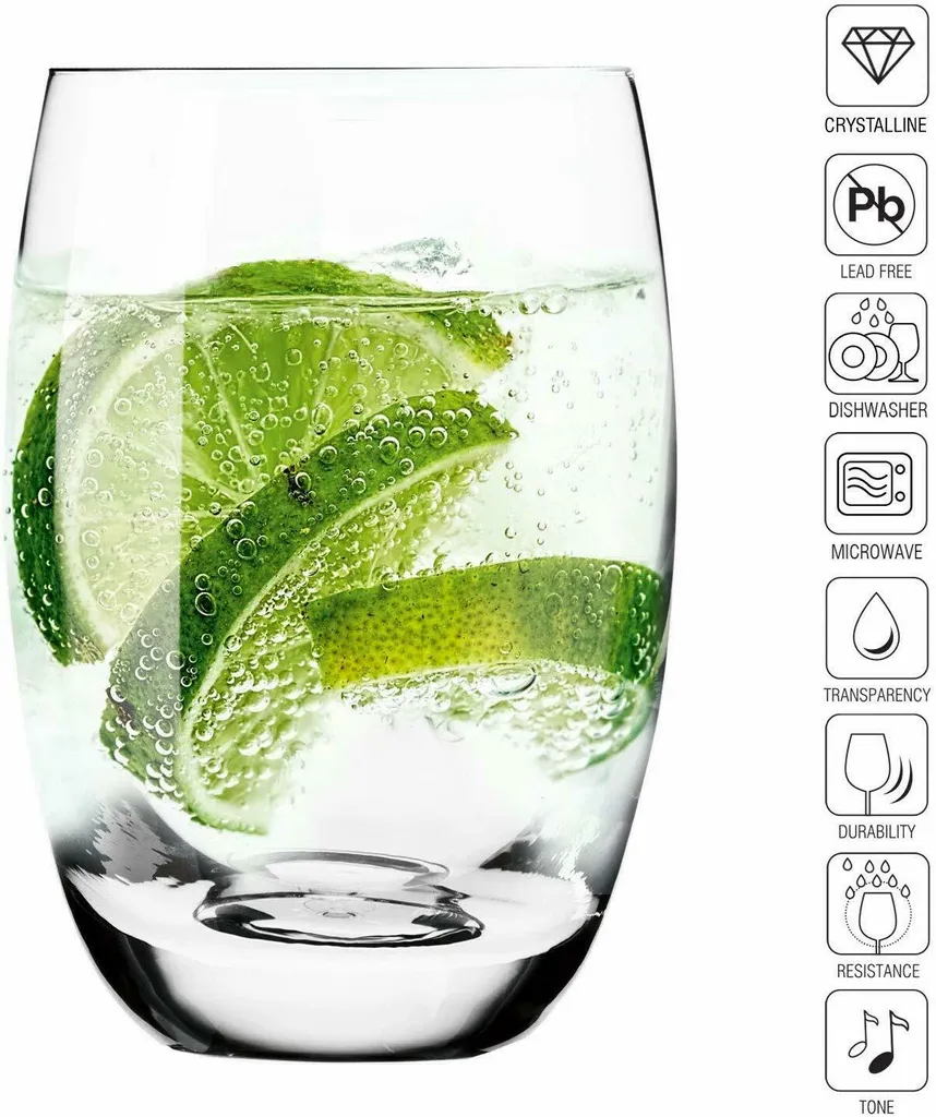 Krosno Elite Highball Glas Longdrink 360ml 6er 3 Krosno Elite Highball Glas Longdrink 360ml 6er – Bild 3