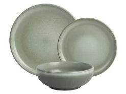 Tafelservice - Steingut - 18-teilig - Grün - MOCHA