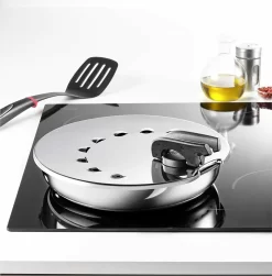 Tefal Pfannenset INGENIO 24/28cm L94092 + 2 X Jamie Oliver Glasdeckel 24/28cm + 2 Griffe + Ingenio Pfannenwender -Küchendiscounter db36d3d35f45aaff118d0a34bef560ac