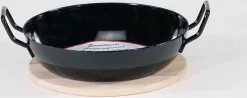Krüger Schlemmerpfanne Mit Holzteller Aus Stahl Beschichtet 20cm -Küchendiscounter ddf66d6e7278d423e3046a1cd293bf78