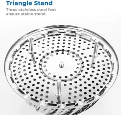 Edelstahl Dampfgarer Einstellbar Dünsteinsatz (16cm-25cm) Dämpfeinsatz Für Kochtöpfe -Küchendiscounter e1af8cdaf13251c22e57c06f6cd38164