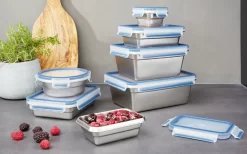 Emsa Frischhaltedose CLIP & CLOSE STEEL 1,2 Liter Blau -Küchendiscounter e532743c571de538070c6183c6f33fd1