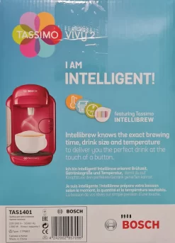 Bosch Tassimo Vivy2 Kapselmaschine TAS1401, Kompaktes Design, Vollautomatisch, Geeignet Für Alle Tassen - Pink -Küchendiscounter e60cd99fdc41b5d9d85b796ecafc156c