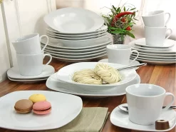CreaTable 19511 Tafelservice Amelie Für 6 Personen + Uni, Porzellan, Weiß (1 Set, 12-teilig) -Küchendiscounter e636613ca2e60b3cb224aee19541a53f