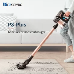 Proscenic NEU P8 PLUS Staubsauger Akku Handstaubsauger Mit LED-Lampe Kabellos 20,000 Pa Bis Zu 40 Minuten 2,200 MAh HEPA Geeignet Für Allergiker Tierhaare&Katzenstreu -Küchendiscounter e77a334a32f85d335365a6d9fd7cf08b
