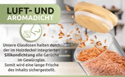 PORADA 12 Stapelbare Gewürzgläser Set 150ml Glasbehälter Mit Deckel Aufbewahrung Küche Gewürzdosen Vorratsdosen Glas Mit Deckel Aufbewahrungsgläser Küchenorganisation Aufbewahrung… -Küchendiscounter ea64078ccbb53ea4c8c7a9c0db23c29f