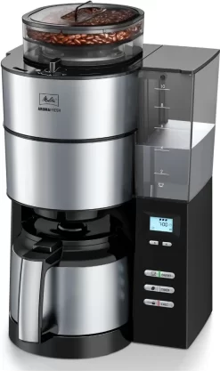 Melitta Aroma Fresh Therm - Kaffeemaschine - Edelstahl/schwarz -Küchendiscounter ea957489d03d66ce34fb6f6c2c49cb68