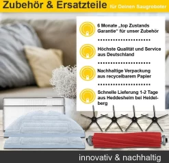 Zubehör Set, Ersatzteile Kit Für Ecovacs Deebot T10 U. T10 Plus (2x Pad, 2x Seitenbürste, 2x Filter, 1 Hauptbürste) 7 Zubehör Set, Ersatzteile Kit Für Ecovacs Deebot T10 U. T10 Plus (2x Pad, 2x Seitenbürste, 2x Filter, 1 Hauptbürste) -Küchendiscounter eeb9a0234a74661e051b801f454ce6a4