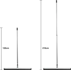 BawiTec Wasserschieber 75cm Mit Teleskopstiel 200cm Gummischieber Abzieher Gummiwischer -Küchendiscounter f911d4166ccd914775660434ecd639ef