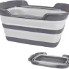 Wäschekorb Faltbar 60 X 40 Cm - Silikon Wäschewanne Klappbar Wäschebox