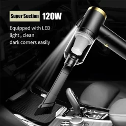 Handstaubsauger Kabellos, Tragbarer Handstaubsauger Für Auto Und Zuhause, Leichter Kabelloser Wiederaufladbarer Staubsauger Mit 9000 PA Starker Saugkraft,Black -Küchendiscounter fb04360dc12c200d9533cce029f6ffcd