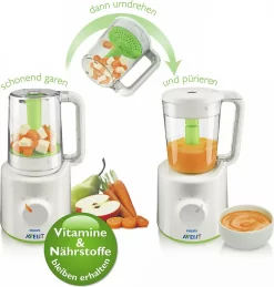 PHILIPS AVENT AVENT 2-in-1 Babynahrungszubereiter -Küchendiscounter fe50e5effb243890a01d0f7df25c1ddc